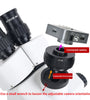 0.35X 0.5X C mount Lens Adapter Focus Adjustable Camera Installation C mount Adapter to New Type Trinocular Stereo microscope