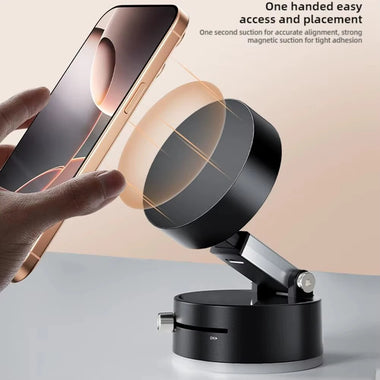 Double Sided Suction Cup Desktop Magnetic Phone Holder Lazy Multi-functional Foldable Storage Holder Vacuum Suction Phone Holder