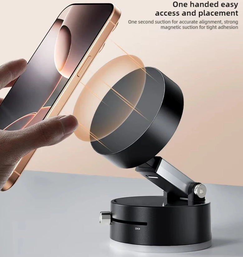 Double Sided Suction Cup Desktop Magnetic Phone Holder Lazy Multi-functional Foldable Storage Holder Vacuum Suction Phone Holder