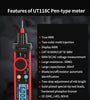 UNI-T Pen-Type Meter Digital UT118C 600V DC AC Voltmeter True RMS Frequency Meter NCV Capacitance Resistance Test