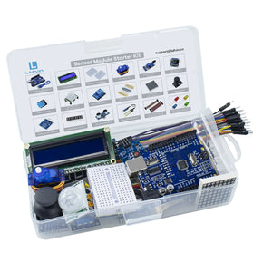 Sensor Module Starter Kit with UNOR3 CH340 0.96 inch 1602 LCD Display for DIY Robot Programming Learning Kit
