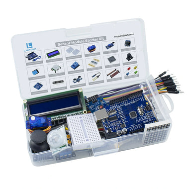 Sensor Module Starter Kit with UNOR3 CH340 0.96 inch 1602 LCD Display for DIY Robot Programming Learning Kit