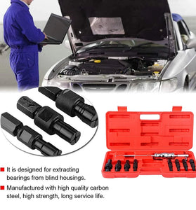 9pc Blind Hole Inner Bearing Puller Set Universal Remover Slide Hammer Internal Kit 8-32mm Auto Repair Tools