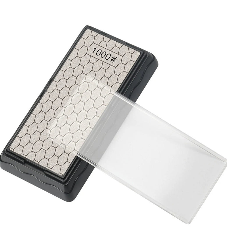 Double-Side Base Diamond Sharpening Stone Whetstone Grinding 400/600/1000/1200 Grit Sharpener