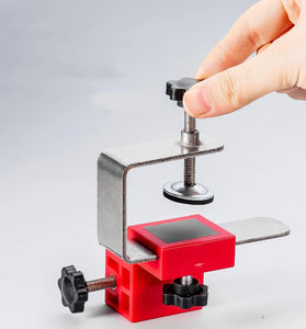 Adjustable Drawer Front Panel Installation Clamps Cabinet Hardware Jig Metal Cabinet Positioning Tool for Precise Fast Panel Fixing Woodworking Assembly