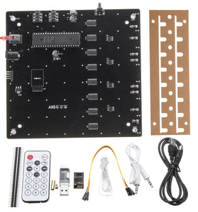 3D Light Cube Kit 8x8x8 Blue LED Music Spectrum DIY Electronic Kit APP Control