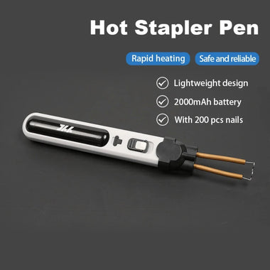 Mini Cordless Hot Nailing Machine Hot Stapler Car Bumpers Repair Soldering Iron USB Type-C rechargeable Lithium Battery Plastic Welding Repair Tool