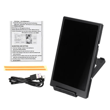 3.5 Inch IPS TYPE-C Secondary Screen CPU GPU RAM HDD Monitoring USB Display Freely AIDA64 for Mini ITX Case Support Raspberry Pi With RGB Breathing Light