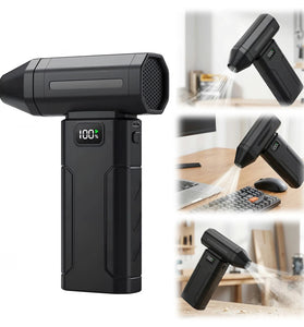 X8 Mini Turbo Fan 100000RPM 5-Speed Handheld Portable Air Blower Rechargeable 6000mAh Type-C Fast Charging Industrial Cleaning Snow Removal LED Light