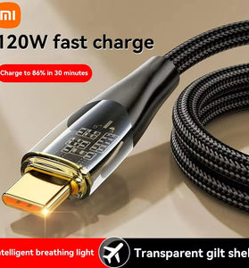 6A 120W USB-A to Type-C Cable Fast Charging Data Transmission Copper Core Line 1M/2M Long for iPhone 16 15 15 Plus for Huawei Mate XT for Xiaomi MIX Fold4 for Samung Galaxy Z Fold6