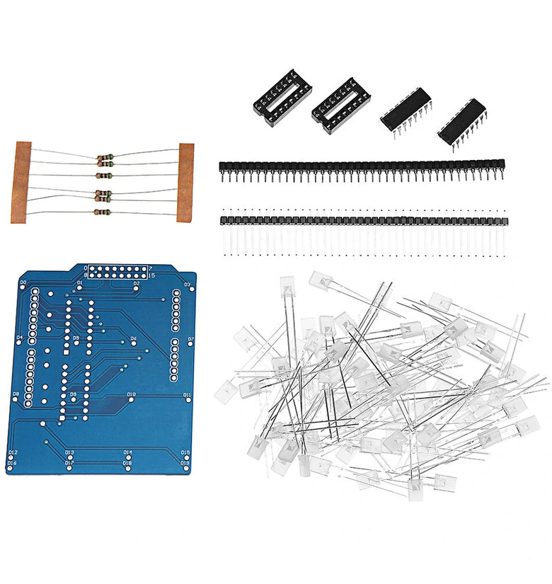 4X4X4 Blue LED Light Cube Kit 3D LED DIY Kit For Arduino Smart Electronics Led Cube Kit
