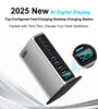 [GaN Tech] Bakeey 520W 8-Port USB PD Charger 4USB-A+4USB-C PD QC SCP PPS Fast Charging Digital Desktop Charging Station EU Plug US Plug for iPhone 16 16 Pro 15 14 13 for Xiaomi 15 Ultra for Samsung Galaxy S25 Ultra for Huawei Pura X