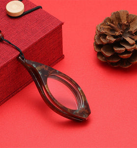 1Pcs Mini Folding Neck Hanging Reading Glasses Portable Lanyard Necklace Comfortable Anti-blue Light Presbyopia Glasses