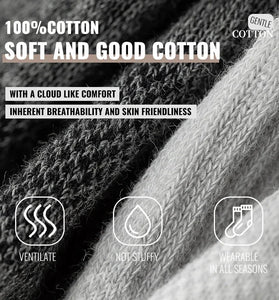 6 Pairs Men's Pure Cotton Five Finger Socks Breathable Mesh Sweat Absorbent Antibacterial Short Boat Socks Running Sports Toe Sock Comfortable
