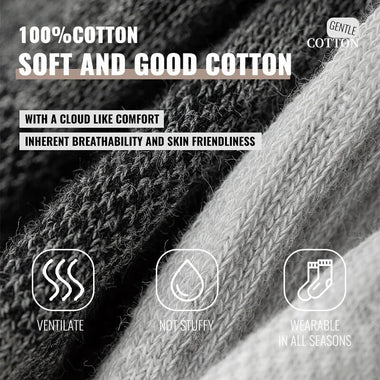 6 Pairs Men's Pure Cotton Five Finger Socks Breathable Mesh Sweat Absorbent Antibacterial Short Boat Socks Running Sports Toe Sock Comfortable