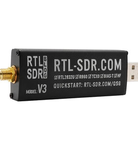 RTL-SDR Blog RTL SDR V3 R820T2 RTL2832U 1PPM TCXO SMA RTLSDR Software Defined Radio with Multipurpose Dipole Antenna