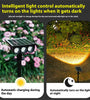 Elfeland Solar Powered LED Lawn Light Spotlight Wall Mounted & In-Ground IP65 Waterproof Outdoor Pathway Light Landscape Lighting