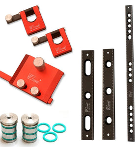 Wnew MFT 20mm Hole Positioning Ruler Fence Support Flip Clamp Woodworking Table Stop Block Auxiliary Fixator for Festool Mkita Milwukee Dog Hole BenchTop
