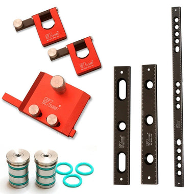Wnew MFT 20mm Hole Positioning Ruler Fence Support Flip Clamp Woodworking Table Stop Block Auxiliary Fixator for Festool Mkita Milwukee Dog Hole BenchTop