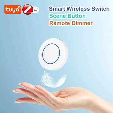 Tuya Zigbee3.0 Smart Button Scene Switch Intelligent Linkage Wireless Push Switch Remote On/Off Key Controller for Smart Life Automation