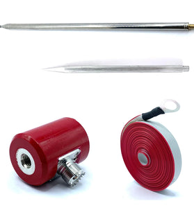 5M/16.4FT QRP Antenna 14M-30MHz 300W HF Antenna Stainless Steel 1/4 Wavelength For USDX Radio