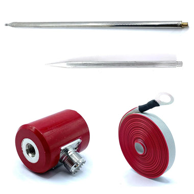 5M/16.4FT QRP Antenna 14M-30MHz 300W HF Antenna Stainless Steel 1/4 Wavelength For USDX Radio