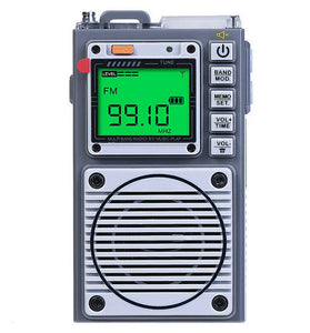 Hanrongda HRD-787 AM/FM/SW/WB Portable Radio Full Band Radio bluetooth Music Player TF Card Input Built-in Flashlight SOS Alarm Elderly Walkman Plug and Play