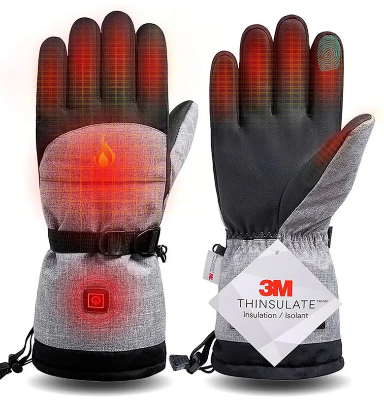 Winter Electric Heated Gloves 3M Cotton Heating Hand Snowboard Cycling Motorcycle Bicycle Ski Outdoor