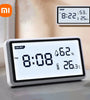 2Pcs Deli Electronic Thermometer Hygrometer Weather Station with High Precision 0.1 Temperature Humidity LCD Display Clock Function Long Battery Life- Ultimate Indoor Weather Monitoring Station