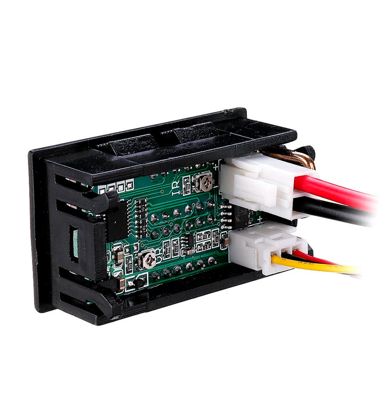 Geekcreit DC 100V 10A 0.28 Inch Mini Digital Voltmeter Ammeter 4 Bit 5 Wires Voltage Current Meter with LED Dual Display