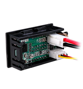 Geekcreit DC 100V 10A 0.28 Inch Mini Digital Voltmeter Ammeter 4 Bit 5 Wires Voltage Current Meter with LED Dual Display