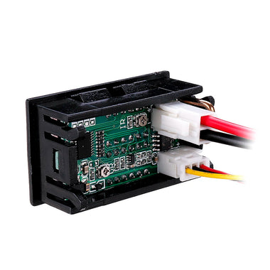 Geekcreit DC 100V 10A 0.28 Inch Mini Digital Voltmeter Ammeter 4 Bit 5 Wires Voltage Current Meter with LED Dual Display