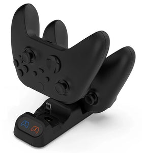 Dual Controller Charging Station Compatible for PS5 Xbox Series S X Switch Pro with LED Display Fast Charging Feature