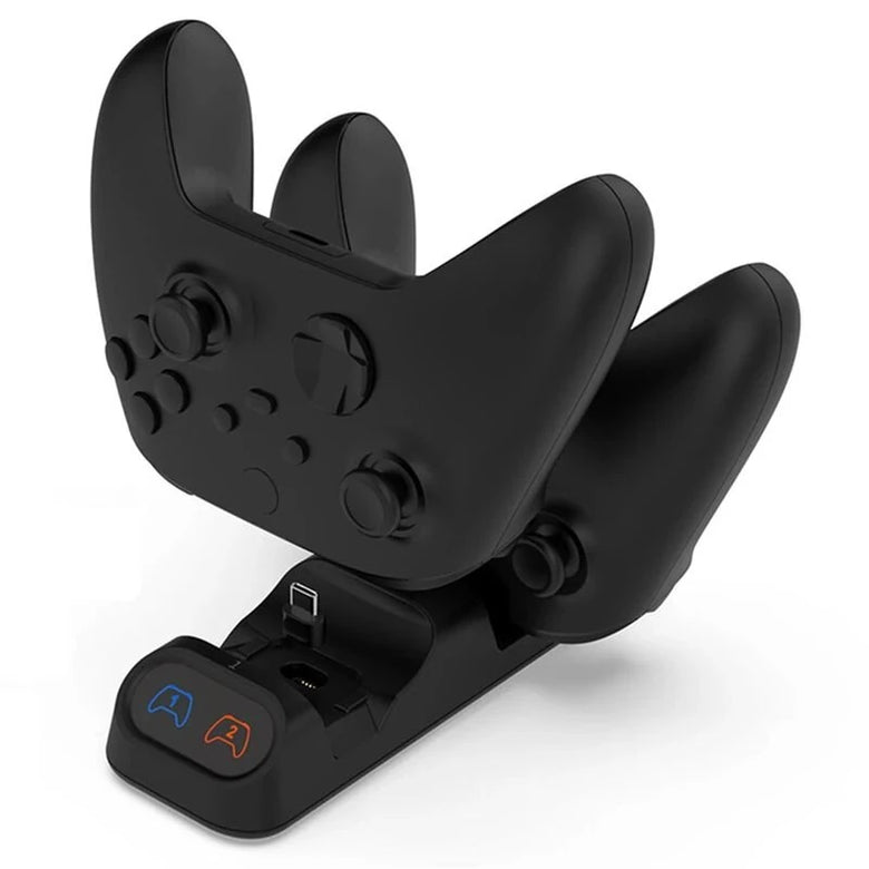 Dual Controller Charging Station Compatible for PS5 Xbox Series S X Switch Pro with LED Display Fast Charging Feature