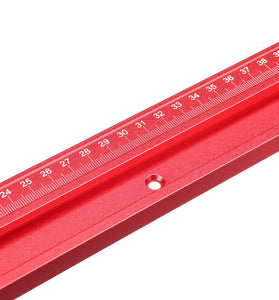 300-1220mm Red Aluminum Alloy 45 Type T-Track Scale Woodworking T-slot Miter Track for Table Saw Router Table