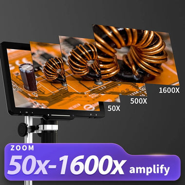 LP101 10.1 Inch Digital Microscope Industrial ,Adjustable Angle Wireless Remote Control Coin Identification Touch Dimming