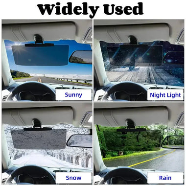 1PC Driver Anti-Glare Visor Car Sun Visor Car Mounted Anti Glare Mirror Anti UV Strong Light Vehicle Sunshade