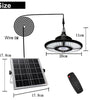 Solar Pendant Light Outdoor Indoor Split Remote Timing Dimmable Solar Lamp Foldable Sunlight Garage Garden Solar Shed Light