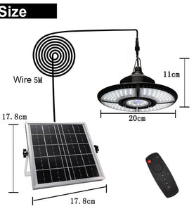 Solar Pendant Light Outdoor Indoor Split Remote Timing Dimmable Solar Lamp Foldable Sunlight Garage Garden Solar Shed Light