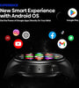 [Flagship 2024]Zeblaze Thor Ultra 4G 1.43 inch AMOLED 466*466 pixels HD Display Smart Watch 16GB Android OS Google Play Stainless Steel Wristband Version