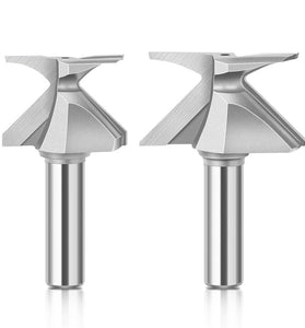 Arc Bending Integrated Knife Router Bit Tungsten Steel 1/2" / 12mm Shank R18 R30 R50 Seamless Woodworking Milling Cutter Sharp Sturdy