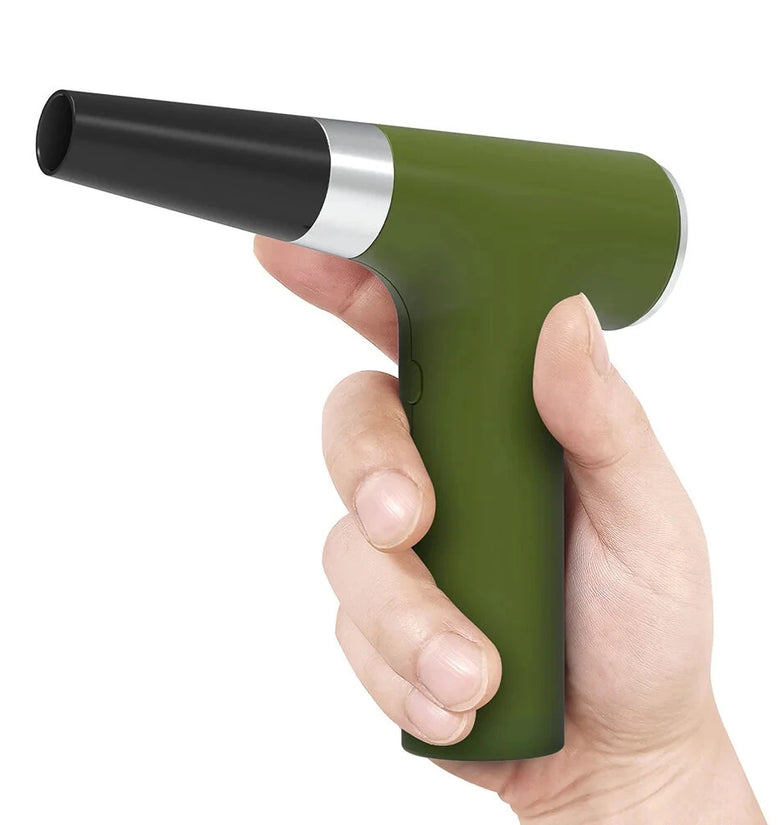 Mini Turbo Fan Brushless Motor Handheld Duct Fan 45W 3 Gears 110,000 RPM Air Duster USB-C Rechargeable
