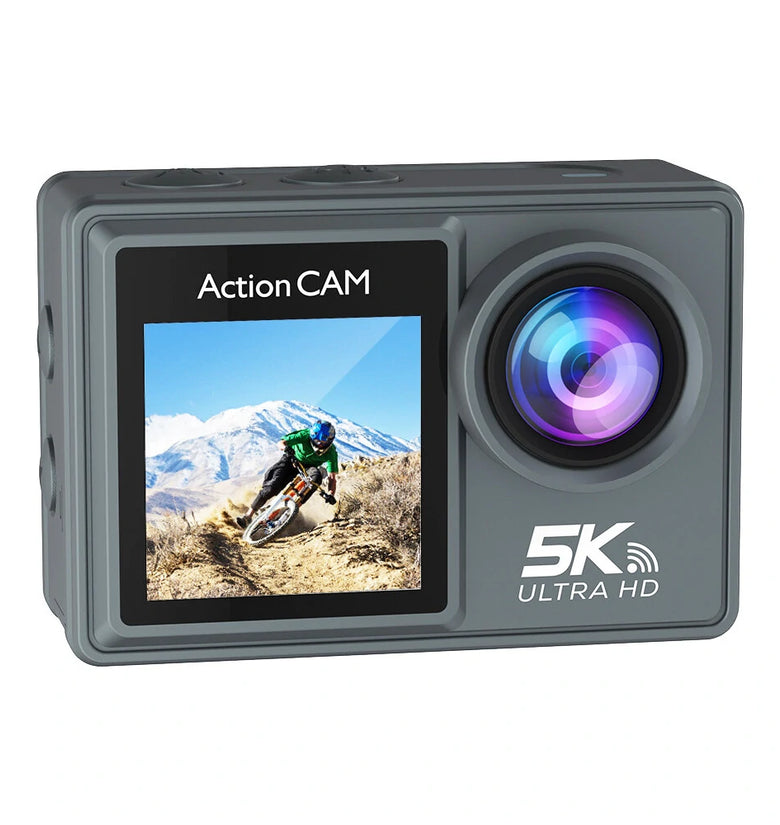 AT-M40R 5K 30FPS Action Camera 4K 60FPS Dual Screen 170 Wide Angle 30M Waterproof Sport Camera with Remote Control Bicycle Diving Cam