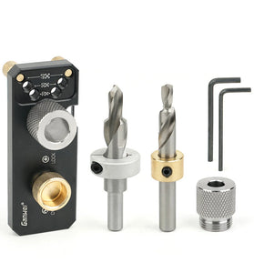 Aluminum Profile Drilling Jig 20/30/40 Series Profile Positioning Punching Locator Set with M6 and M8 Step Drill Bits