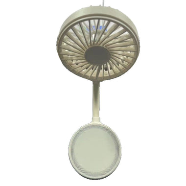 Magnetic Suction Fan USB Rechargeable 900mAh Foldable Mini Fan 3 Speed Adjustable Quiet Cooling Portable Multi-Angle Desktop Fan for Study Office