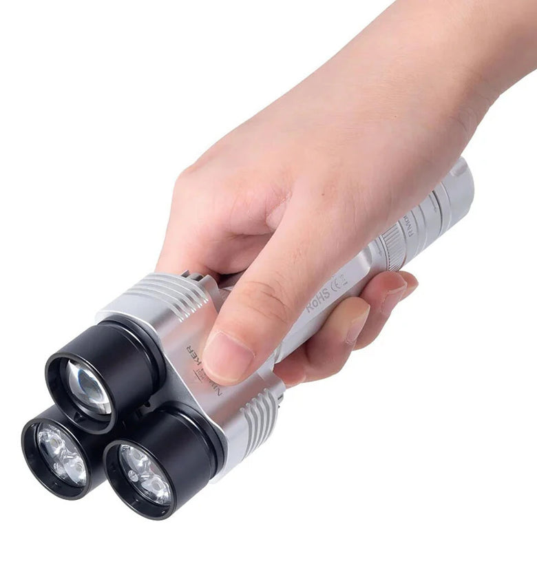 Niwalker ES3 Pro 3500LM CW & NW Multipurpose Powerful 21700 Flashlight Type-C Rechargeable Multi Light Sources Strong Light LED Torch