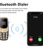 BM10mini GSM 0.66 inch Dual SIM Card Dual Standby Press Buttons Voice Changer Mini Finger Mobile Phone