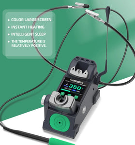 S5 Portable Welding Station Rapid Heating Intelligent Sleep Function Adjustable Temperature 100-450 Compatible with 210 245 115 Handles Large Color Screen Compact Design