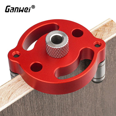Ganwei Precision Single Hole Positioning Puncher Versatile Woodworking Tool with 6mm 8mm 10mm Drill Bit Set Adaptive Center Punching Essential for DIY Crafts and Professional Woodworking
