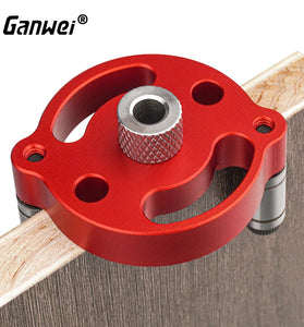 Ganwei Precision Single Hole Positioning Puncher Versatile Woodworking Tool with 6mm 8mm 10mm Drill Bit Set Adaptive Center Punching Essential for DIY Crafts and Professional Woodworking